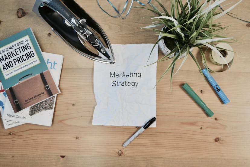 paper saying Marketing Strategy